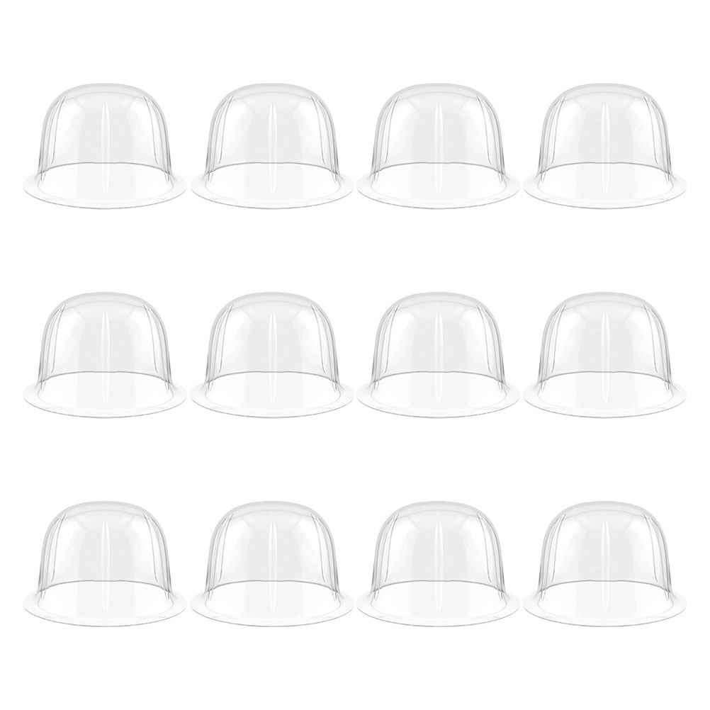 Plastic Dome Clear - Набор из 12 прозрачных пластиковых подставок