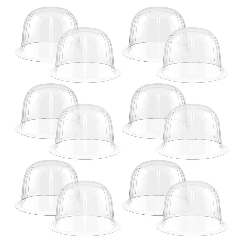 Набор из 12 прозрачных пластик – обзор и цена Plastic Dome Clear