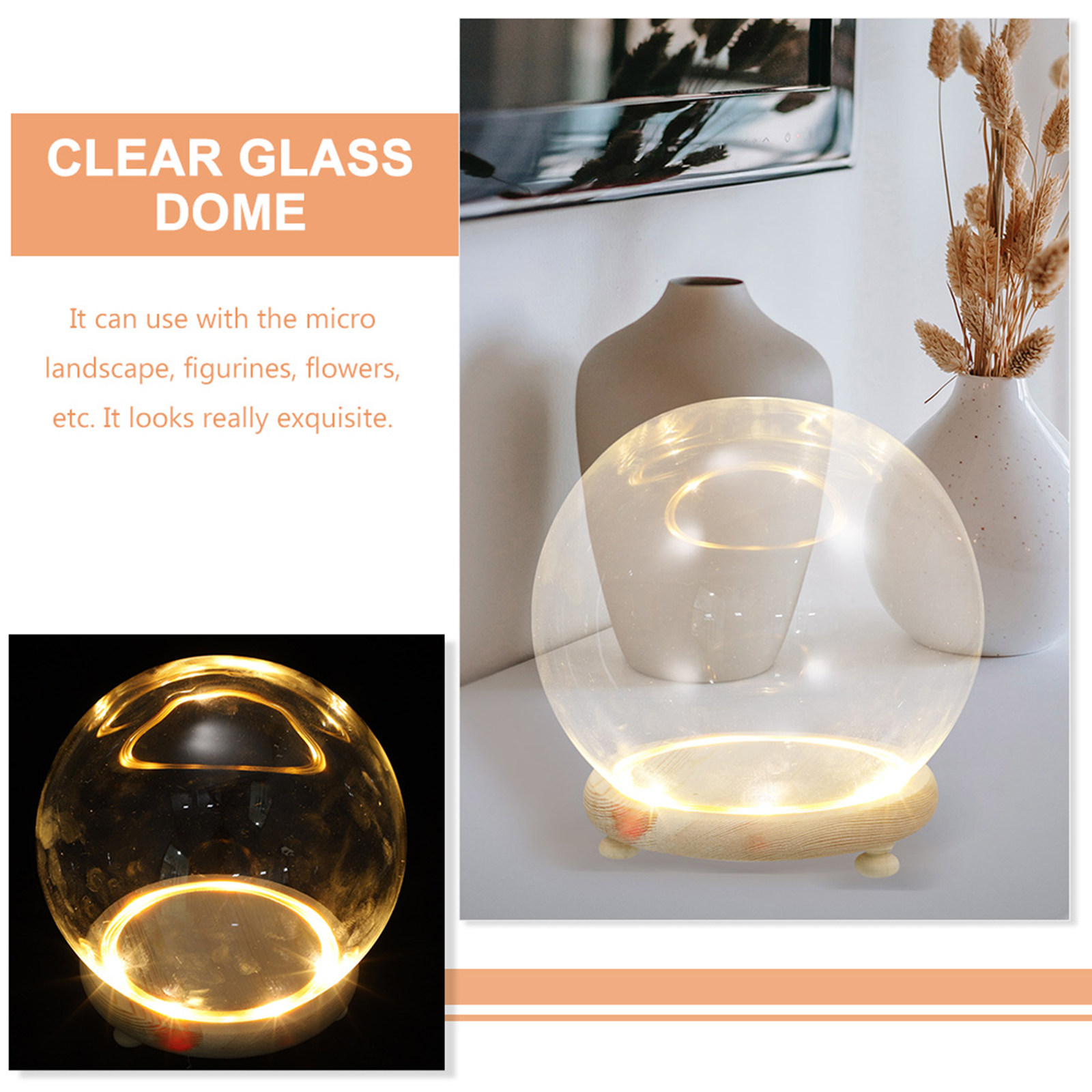 Прозрачный стеклянный купол дл – обзор и цена Plastic Dome Clear